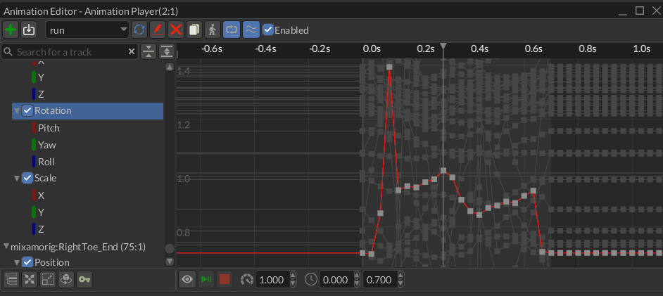 animation editor background curves