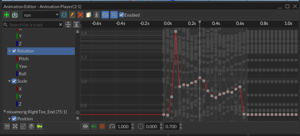 animation editor background curves