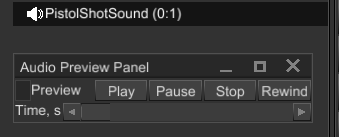 audio preview panel